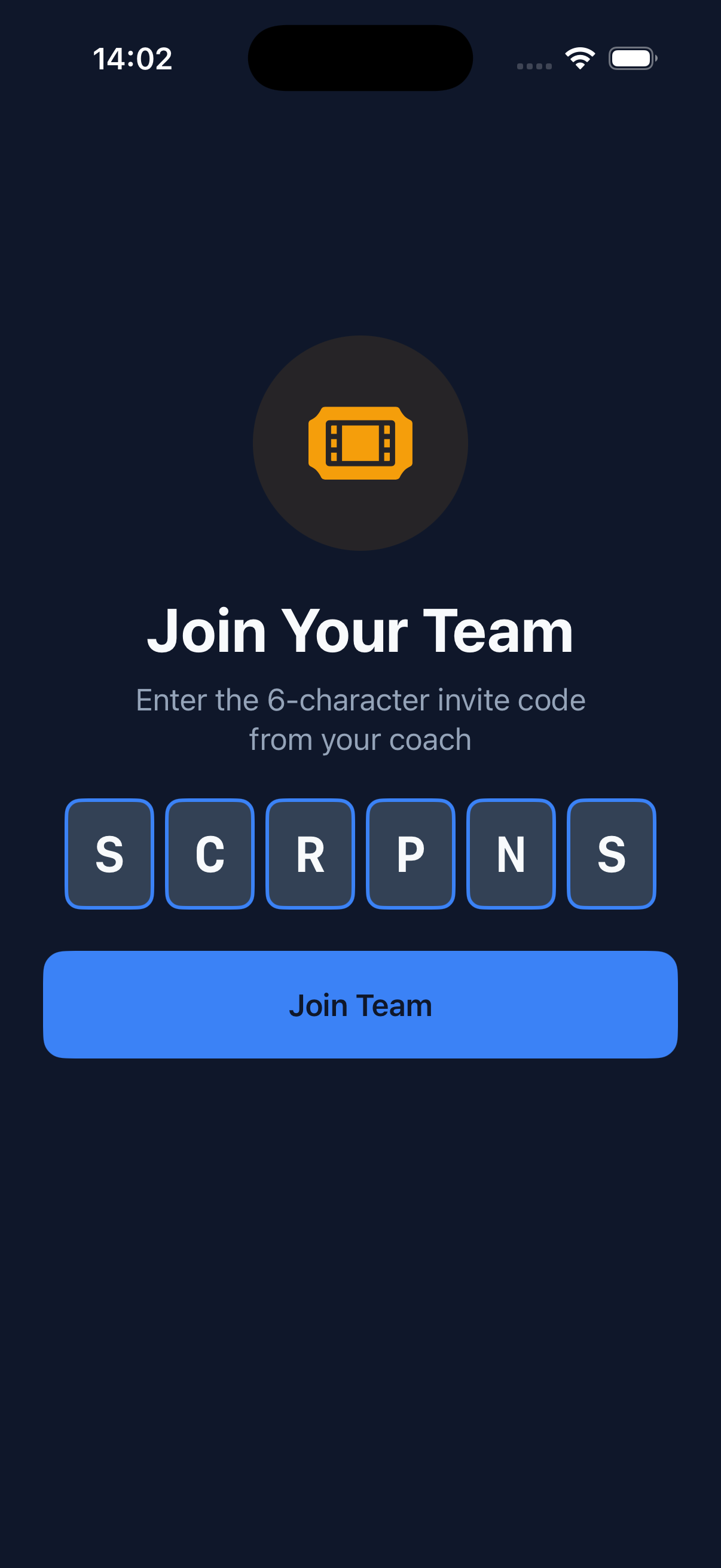 Join team with invite code